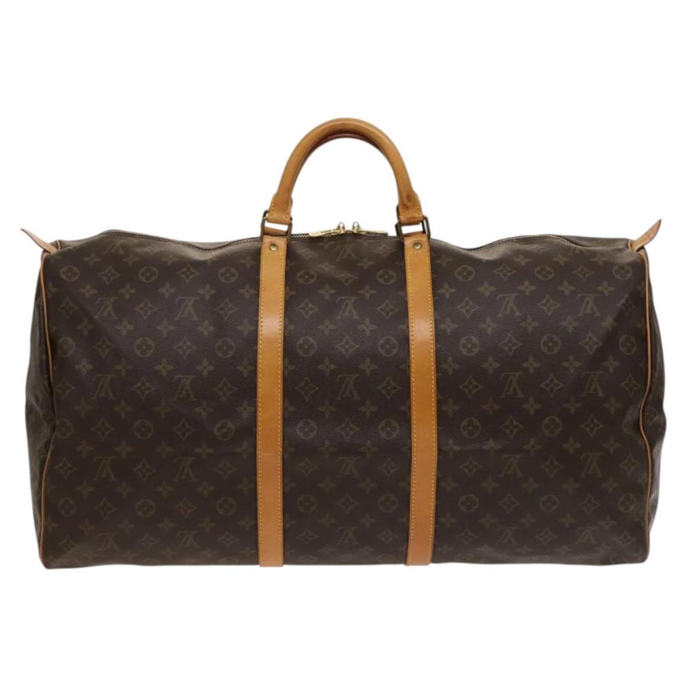 Brown Canvas Louis Vuitton Keepall
