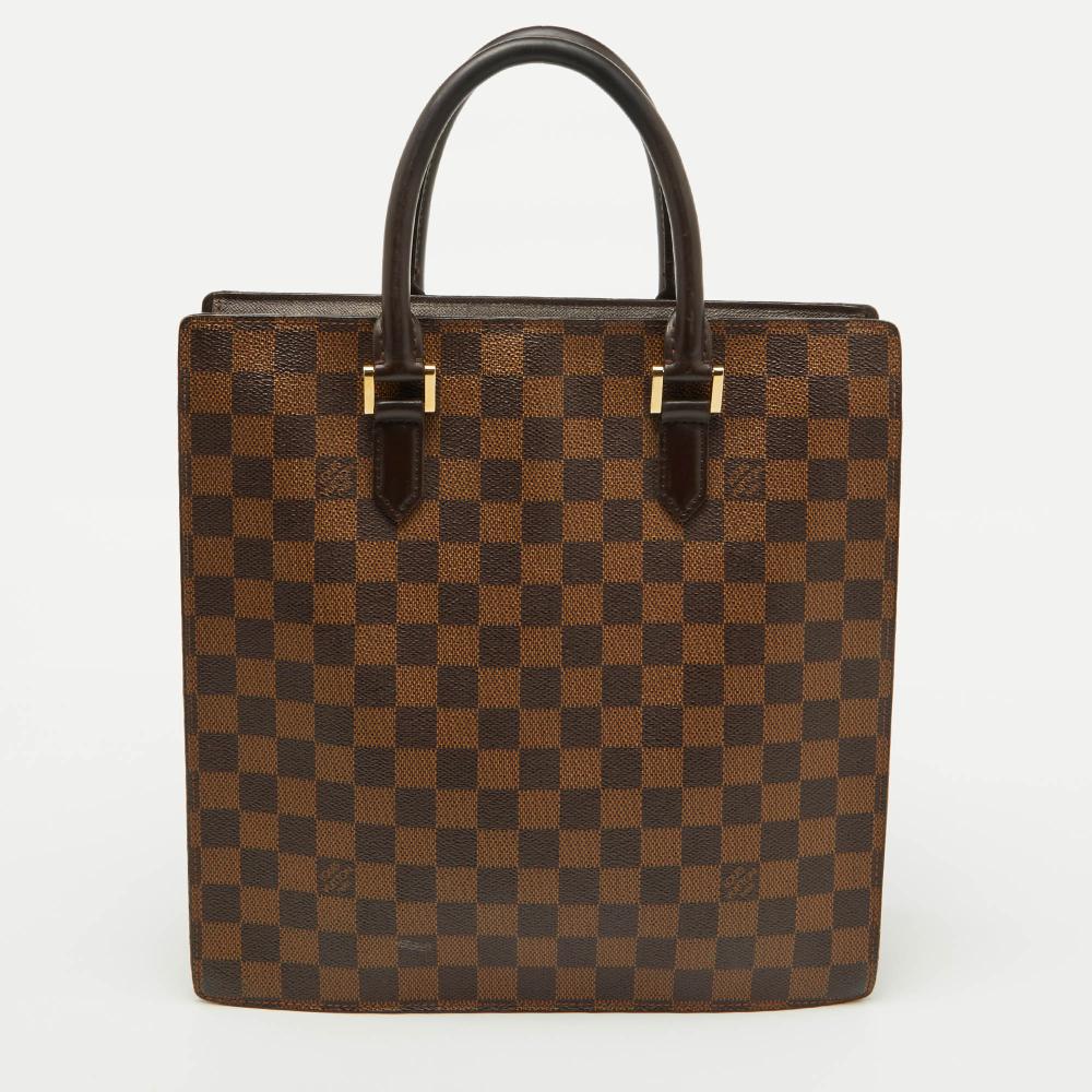Brown Canvas Louis Vuitton Sac Plat
