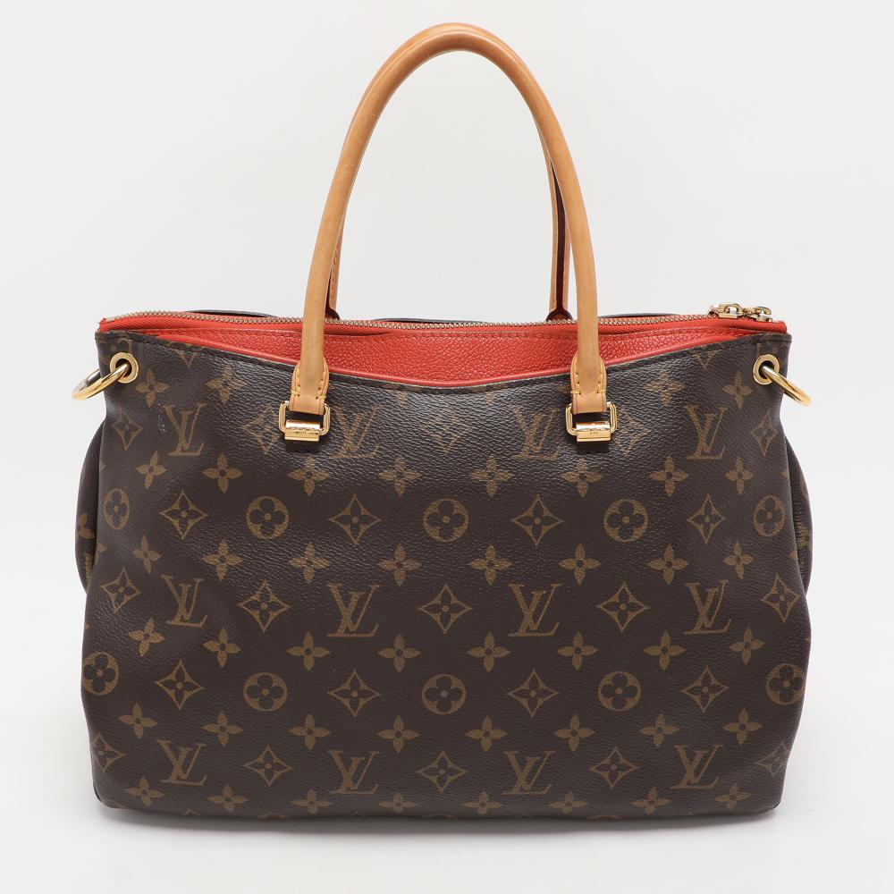 Brown Canvas Louis Vuitton Pallas