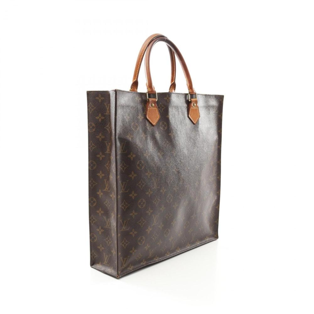 Brown Canvas Louis Vuitton Sac Plat