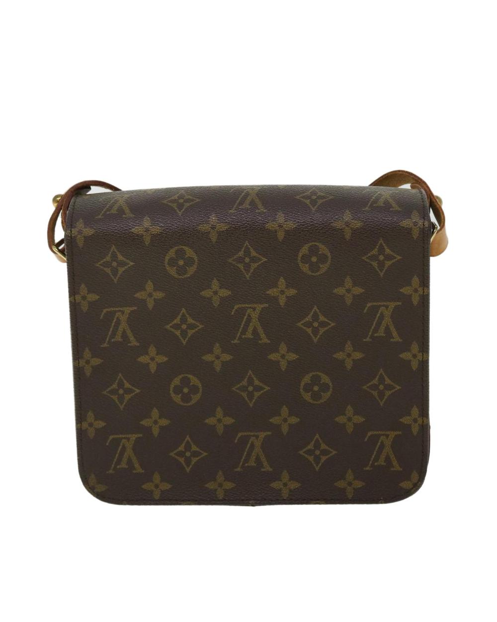 Brown Canvas Louis Vuitton Cartouchiere