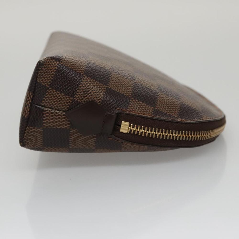 Brown Canvas Louis Vuitton Pouch
