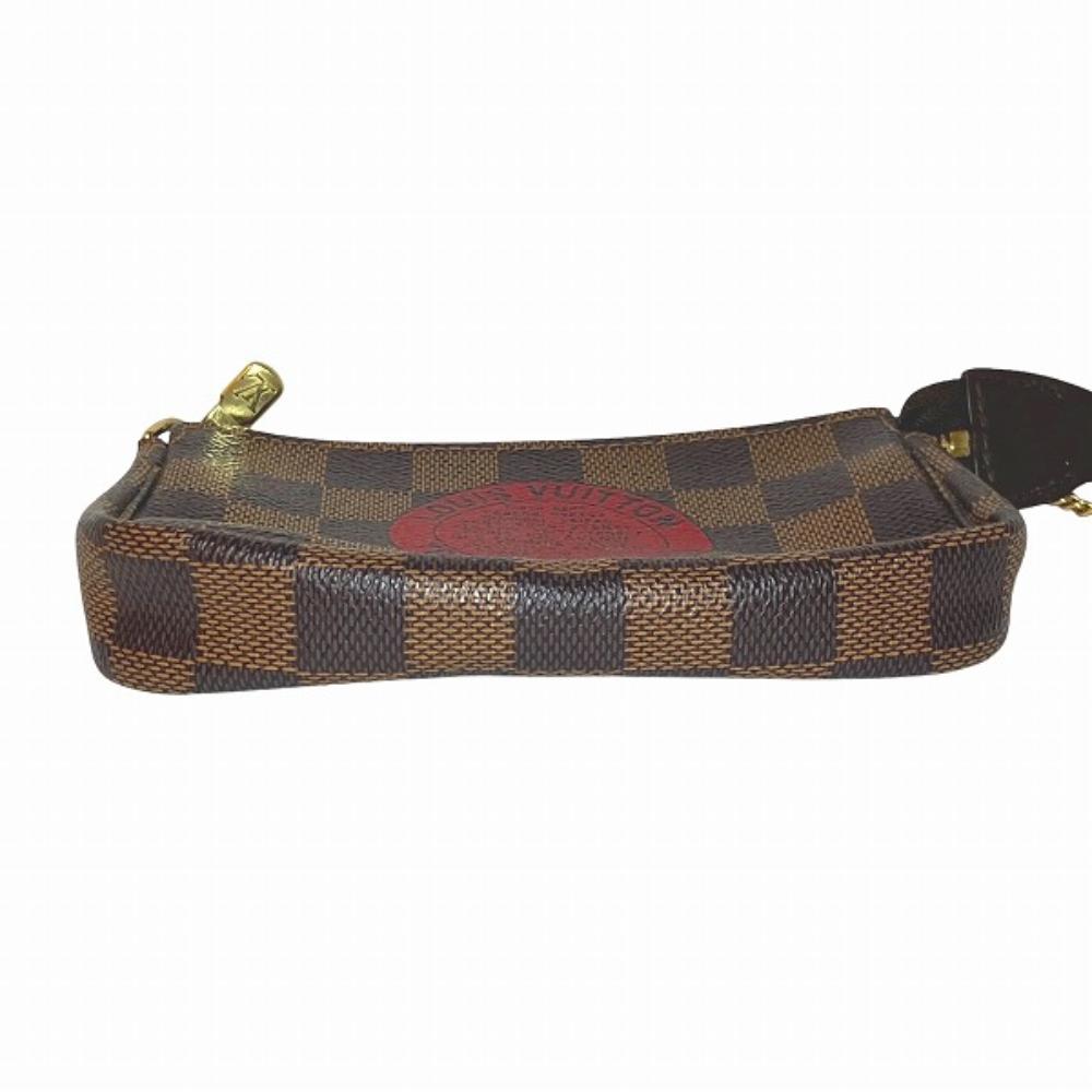 Brown Canvas Louis Vuitton Pochette Accessoires