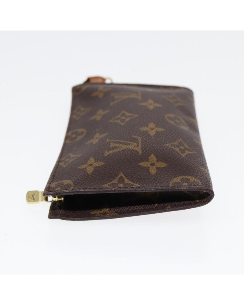Brown Canvas Louis Vuitton Pochette Accessoires