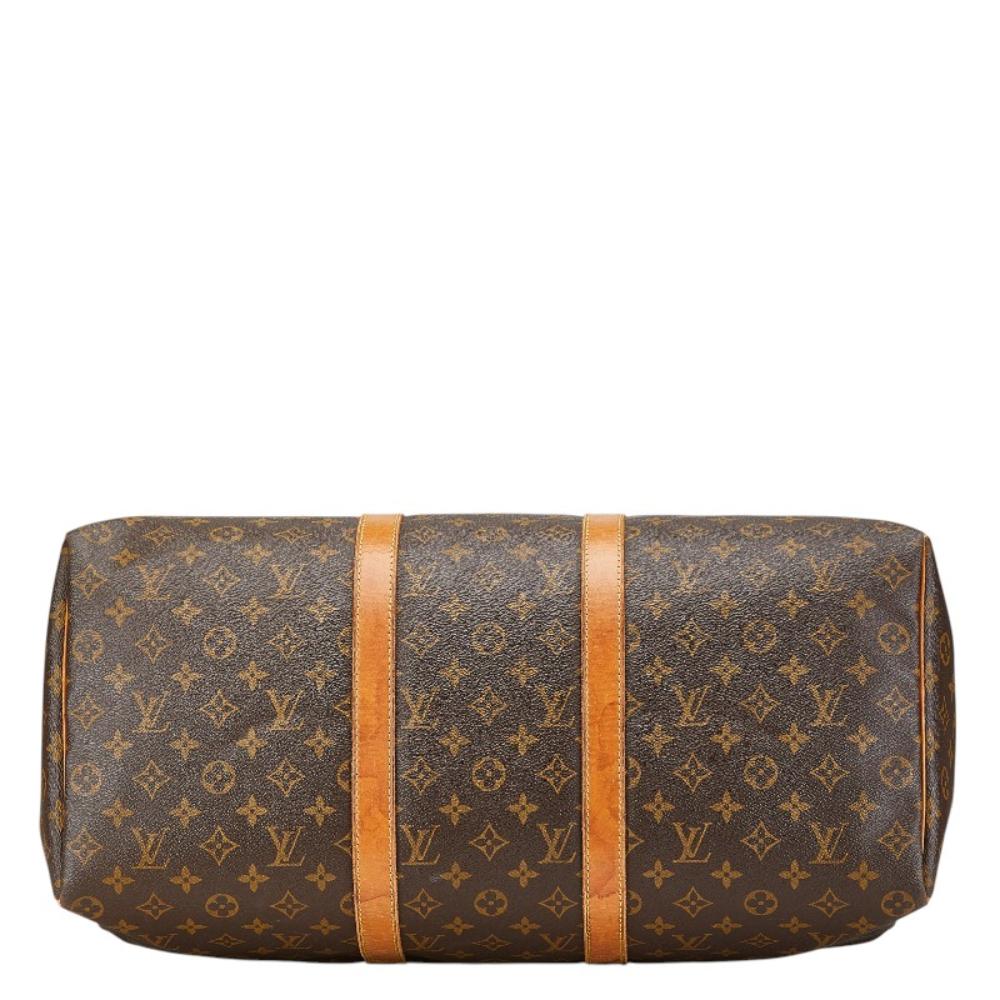 Brown Canvas Louis Vuitton Keepall