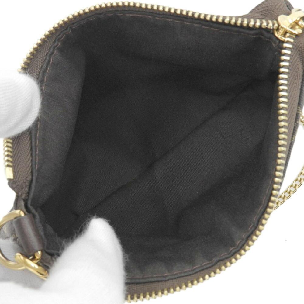 Brown Canvas Louis Vuitton Pochette Accessoires