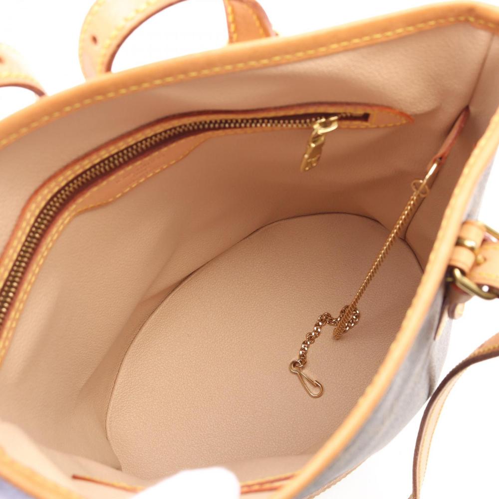 Brown Canvas Louis Vuitton Bucket Bag