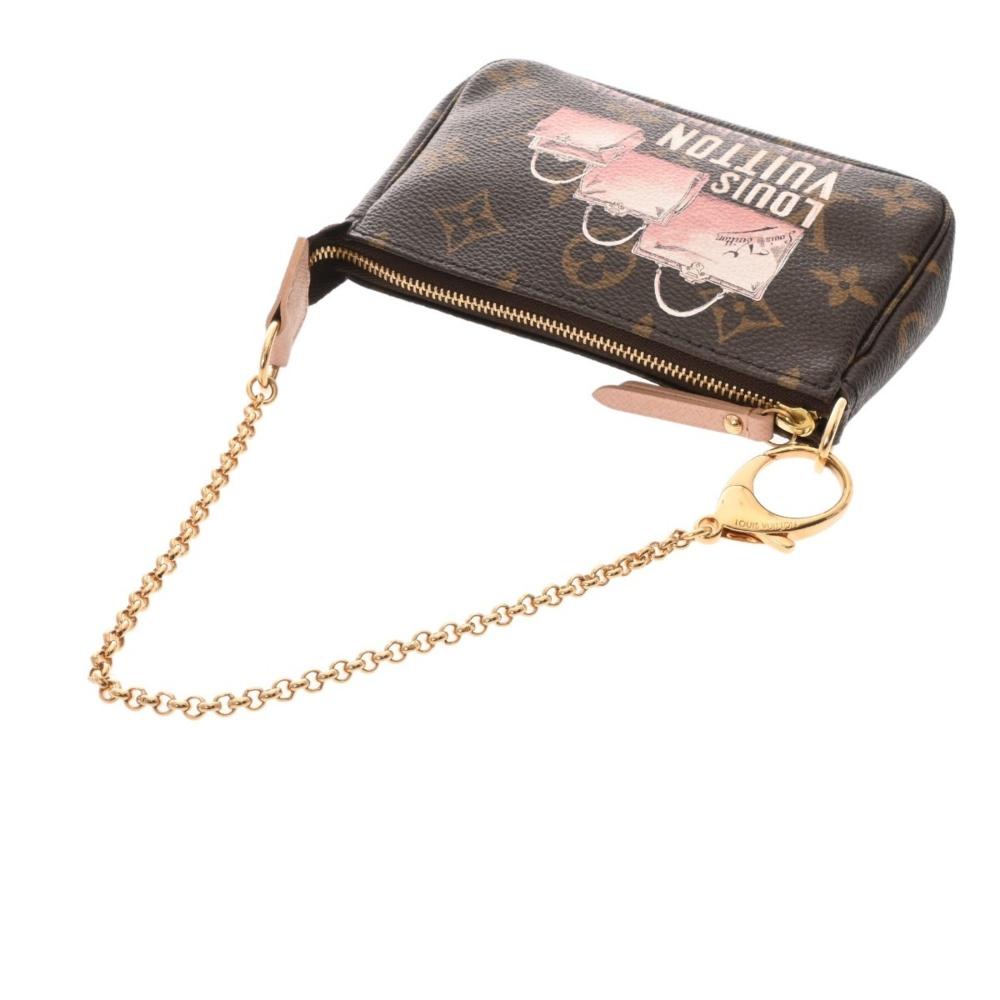 Brown Canvas Louis Vuitton Pochette Accessoires