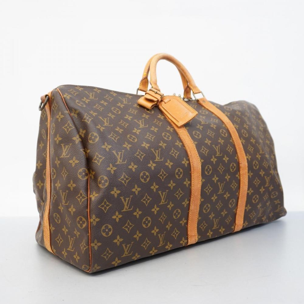 Brown Canvas Louis Vuitton Keepall