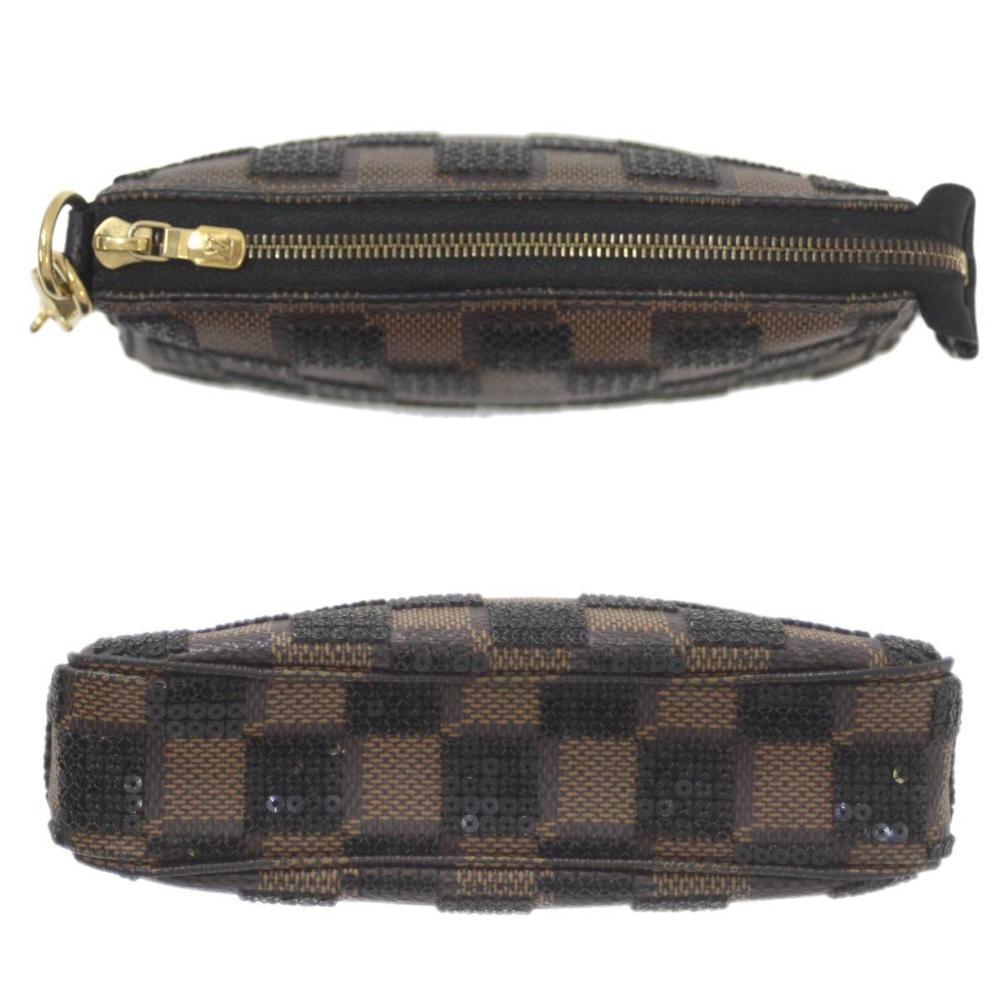 Brown Canvas Louis Vuitton Pochette Accessoires