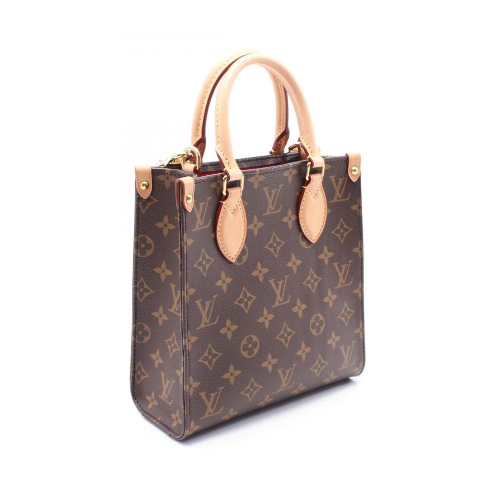 Brown Canvas Louis Vuitton Sac Plat
