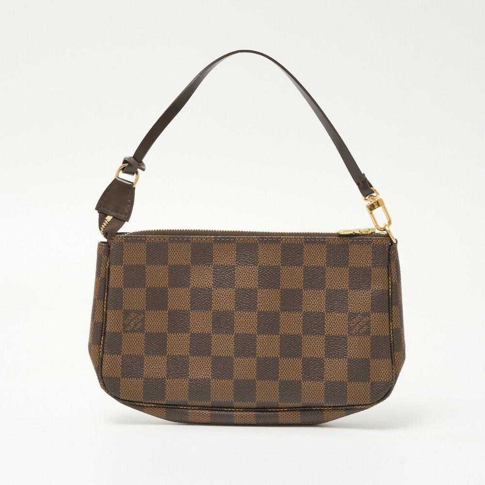 Brown Canvas Louis Vuitton Pochette Accessoires