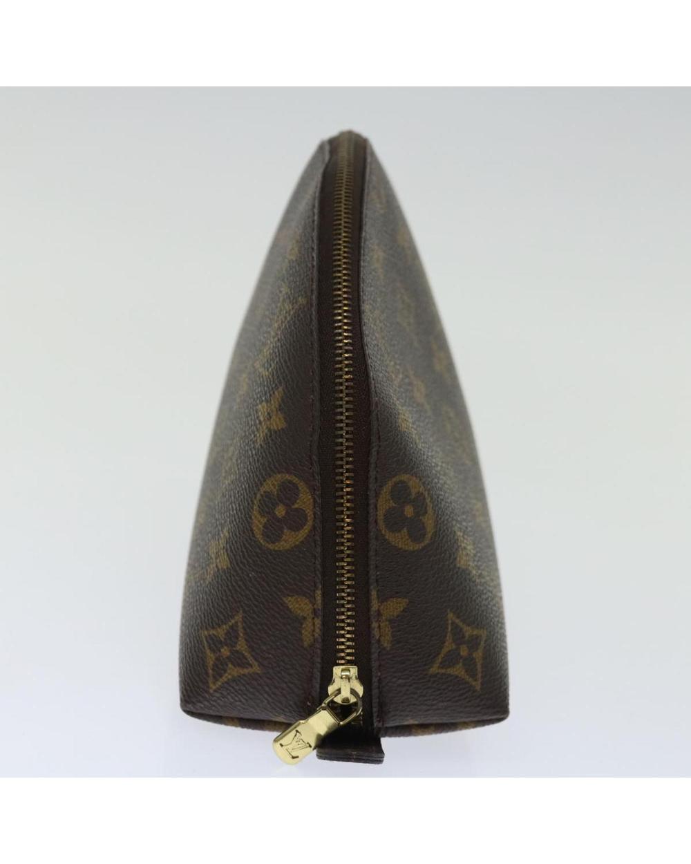 Brown Canvas Louis Vuitton Cosmetic Pouch