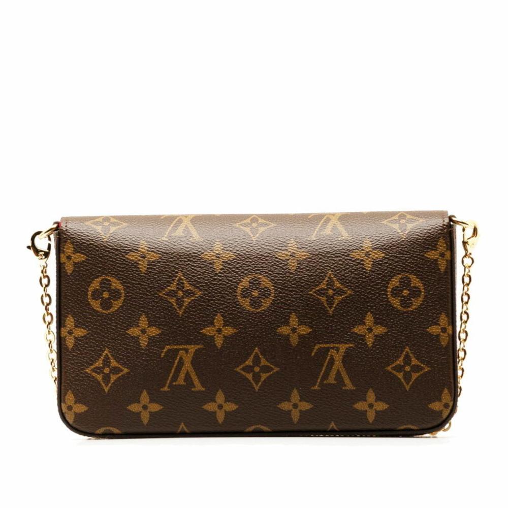 Brown Canvas Louis Vuitton Pochette Felicie