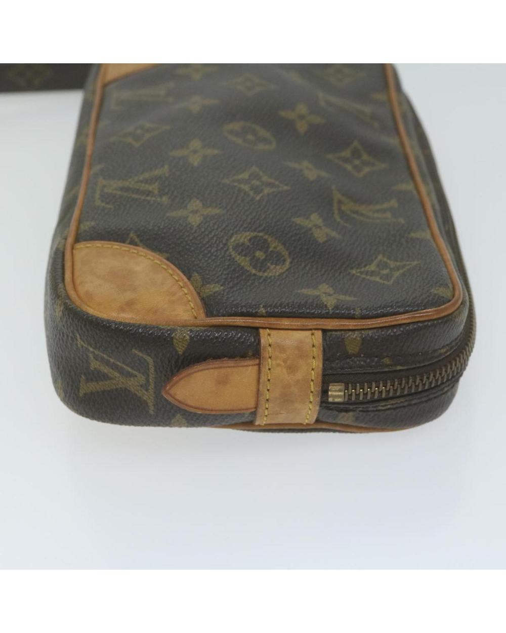 Brown Canvas Louis Vuitton Marly Dragonne