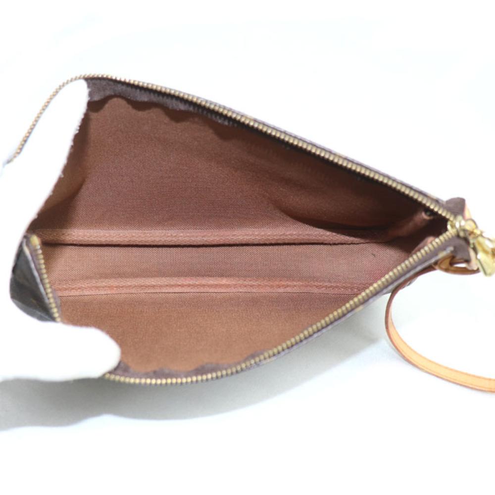Brown Canvas Louis Vuitton Pochette Accessoires