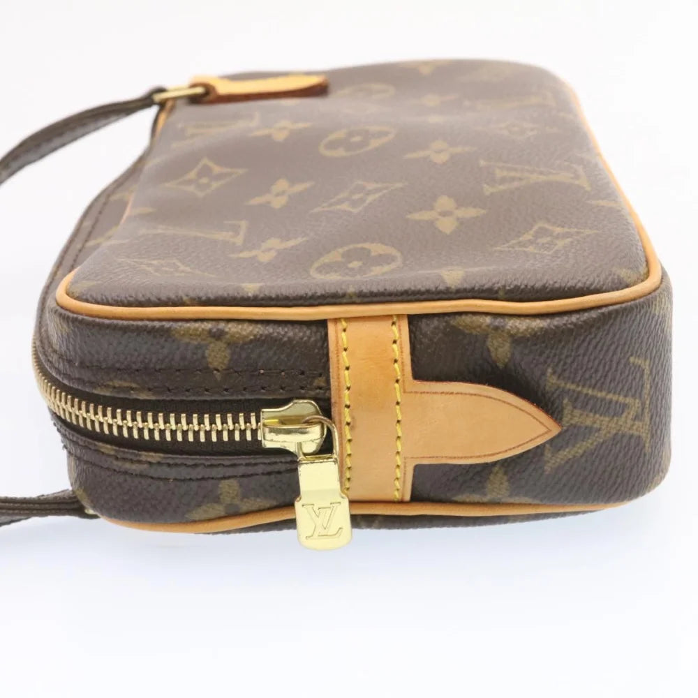Brown Canvas Louis Vuitton Pochette Marly Bandouliere