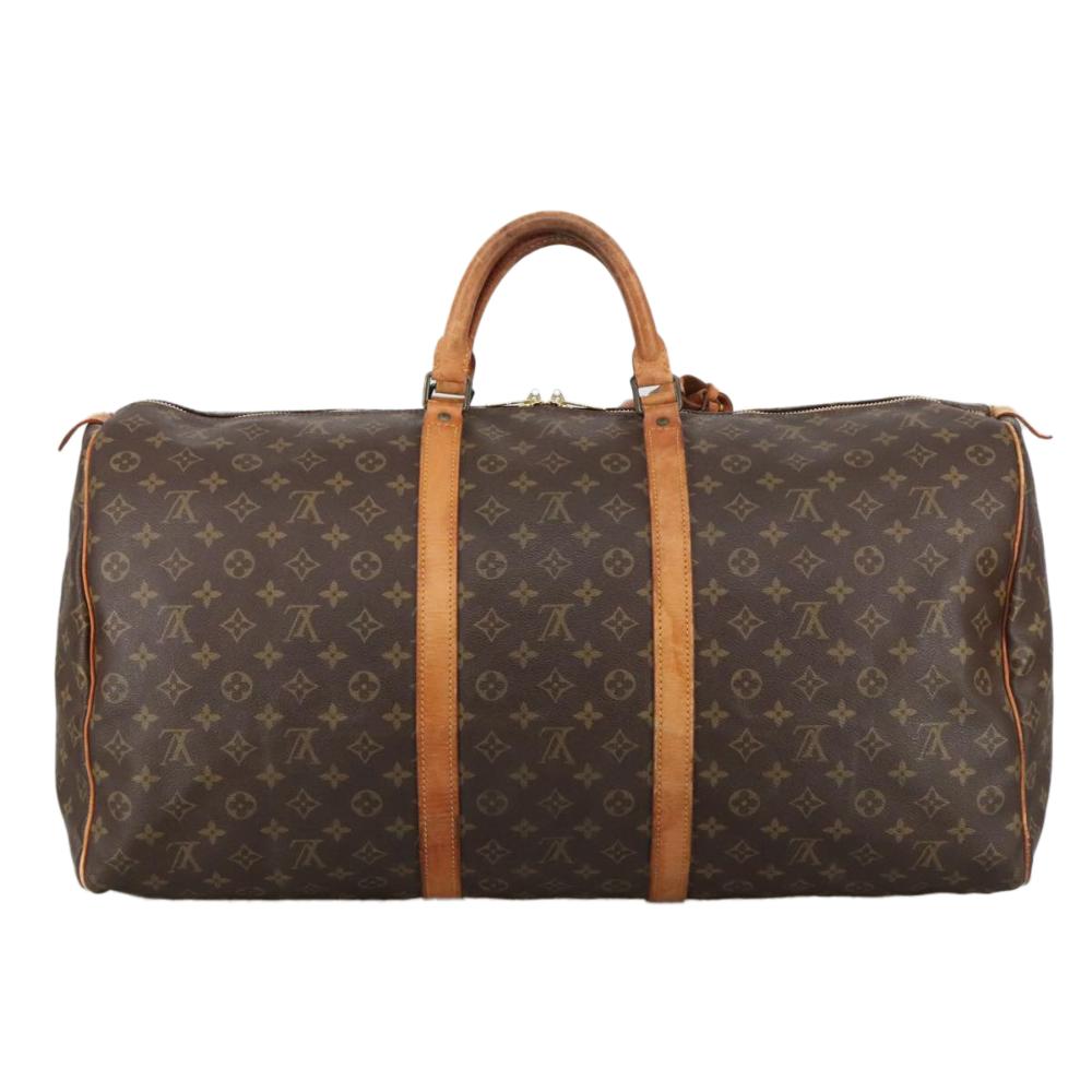 Brown Canvas Louis Vuitton Keepall