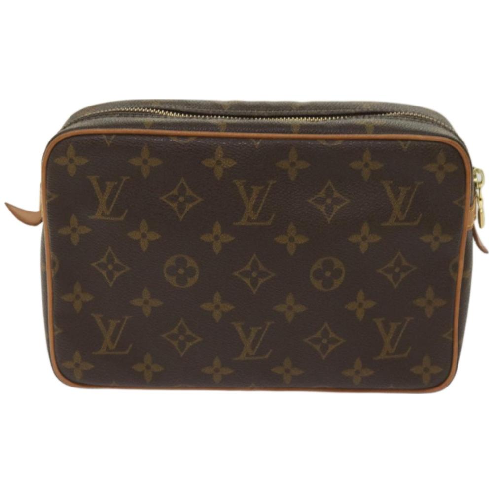 Brown Canvas Louis Vuitton Compiegne