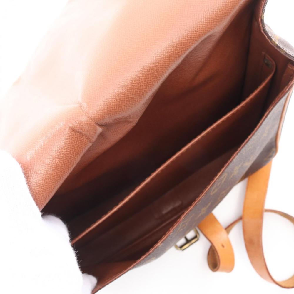 Brown Canvas Louis Vuitton Cartouchiere