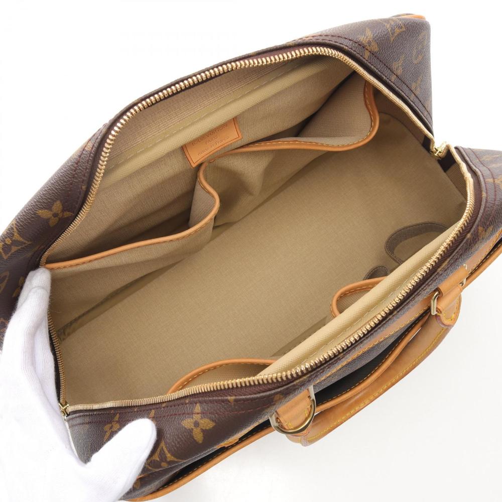 Brown Canvas Louis Vuitton Deauville
