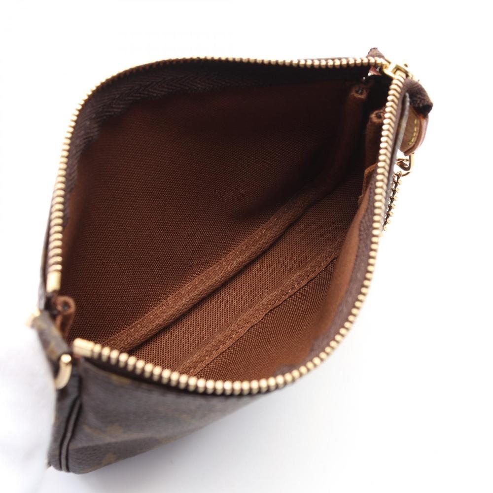 Brown Canvas Louis Vuitton Pochette Accessoires