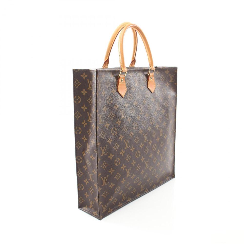 Brown Canvas Louis Vuitton Sac Plat