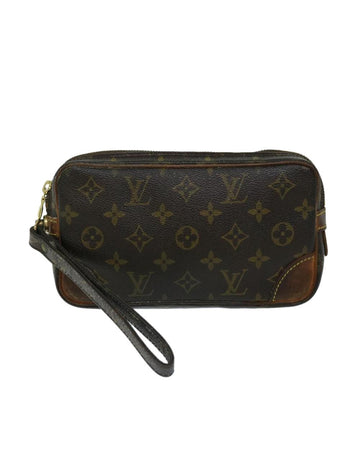 Brown Coated Canvas Louis Vuitton Marly Dragonne