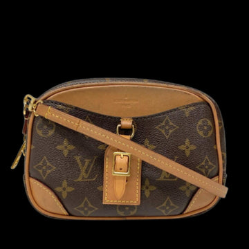 Brown Leather Louis Vuitton Deauville