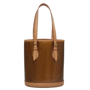 Brown Leather Louis Vuitton Bucket Bag