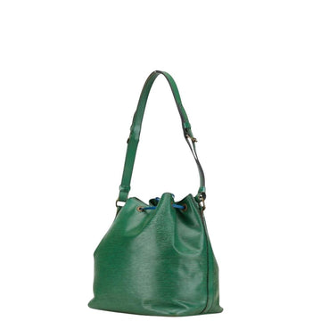 Green Leather Louis Vuitton Petit Noe