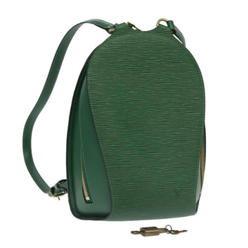 Green Leather Louis Vuitton Backpack