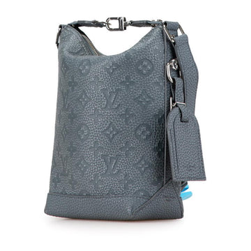 Grey Leather Louis Vuitton Shoulder Bags