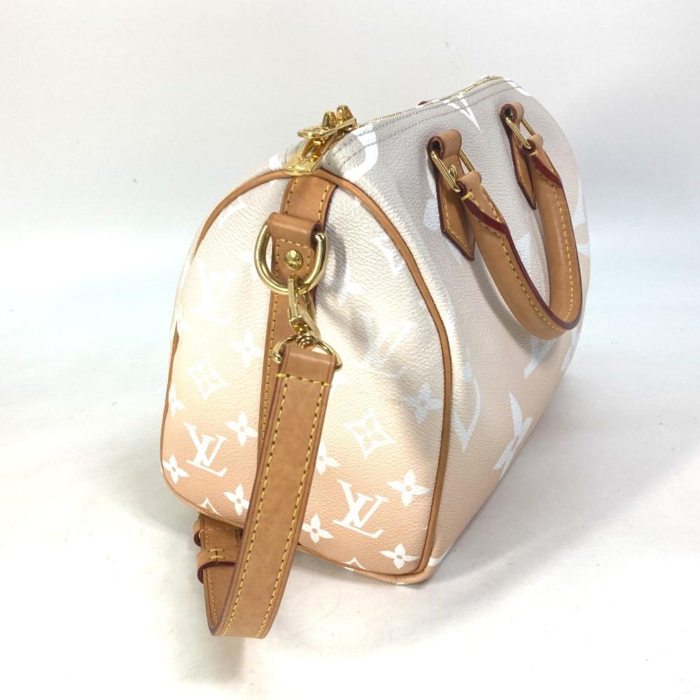 Orange Fabric Louis Vuitton Handbag