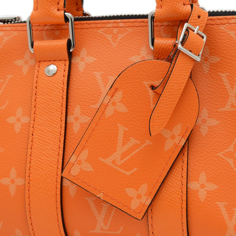 Orange Fabric Louis Vuitton Keepall