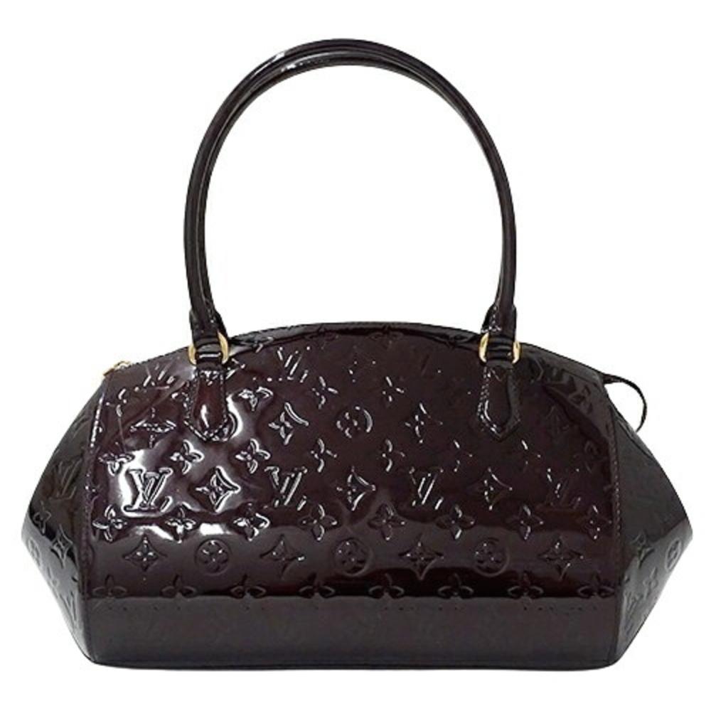 Purple Fabric Louis Vuitton Handbag