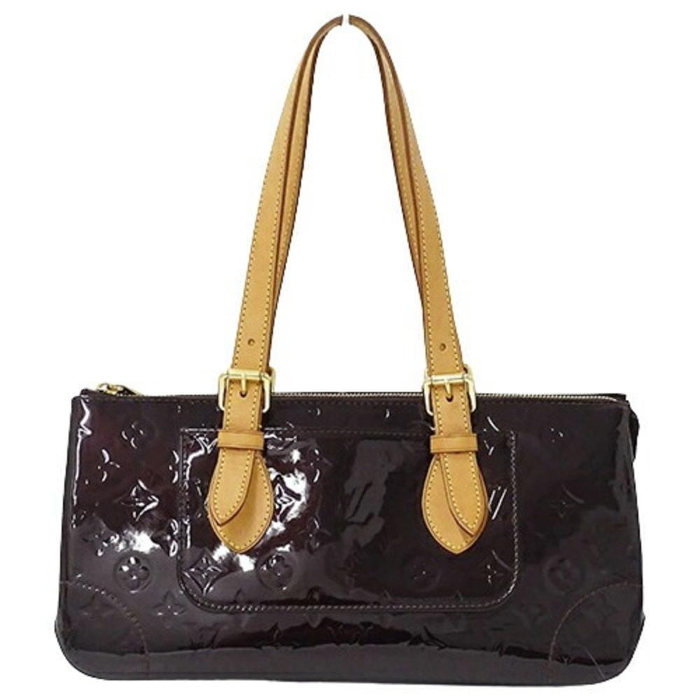Purple Fabric Louis Vuitton Handbag