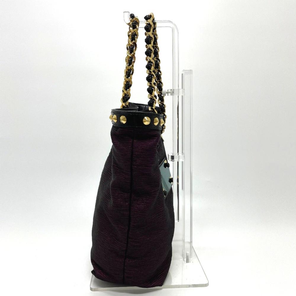 Purple Fabric Louis Vuitton Tote