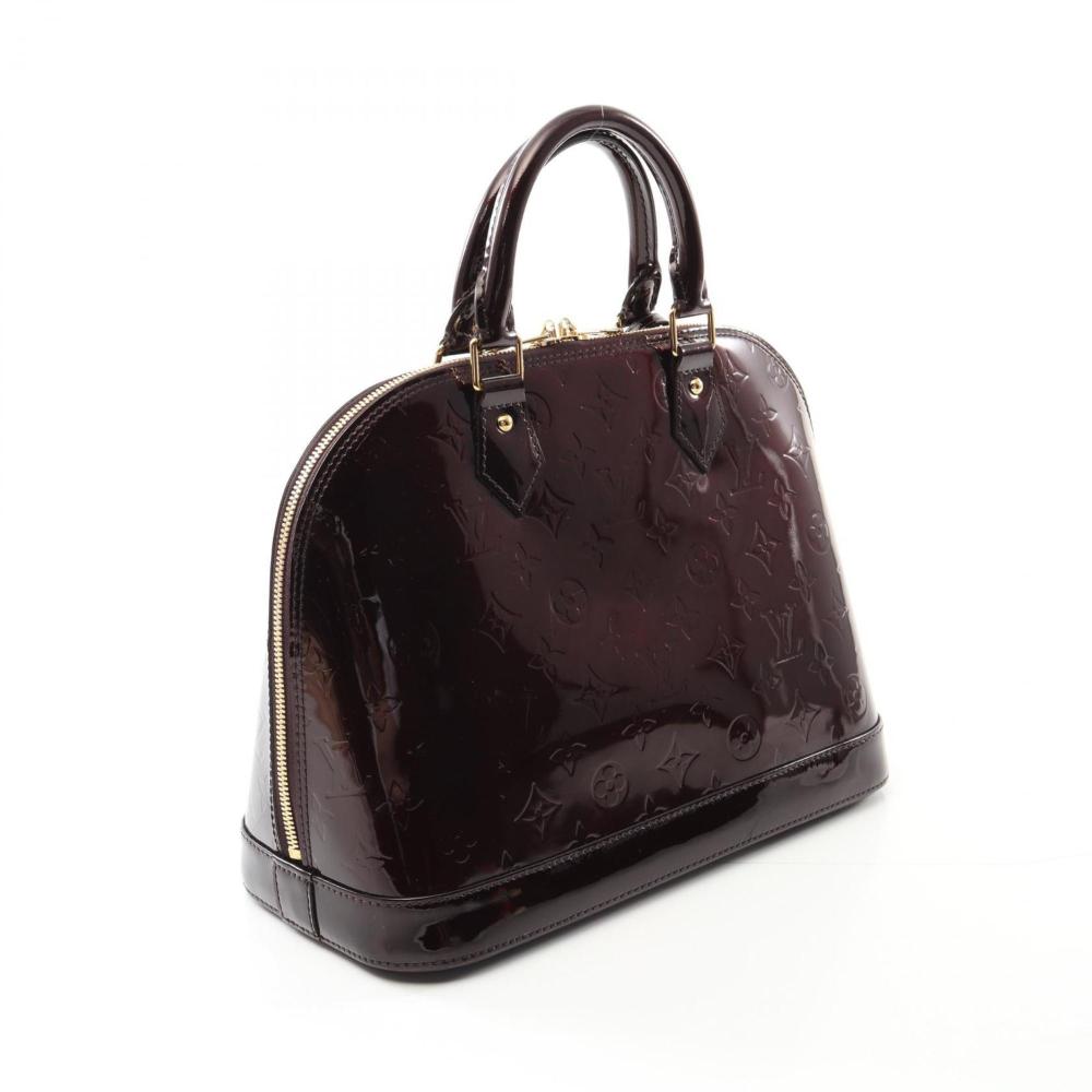 Purple Fabric Louis Vuitton Handbag