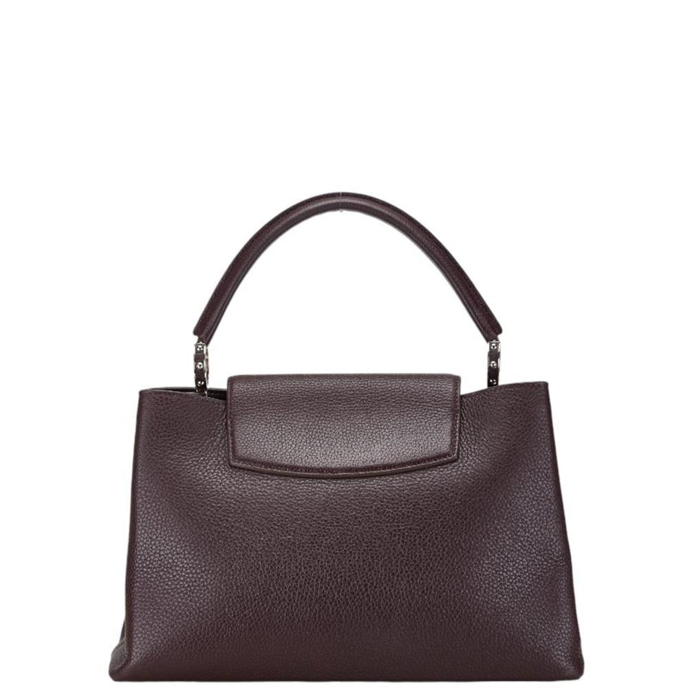 Purple Leather Louis Vuitton Capucines