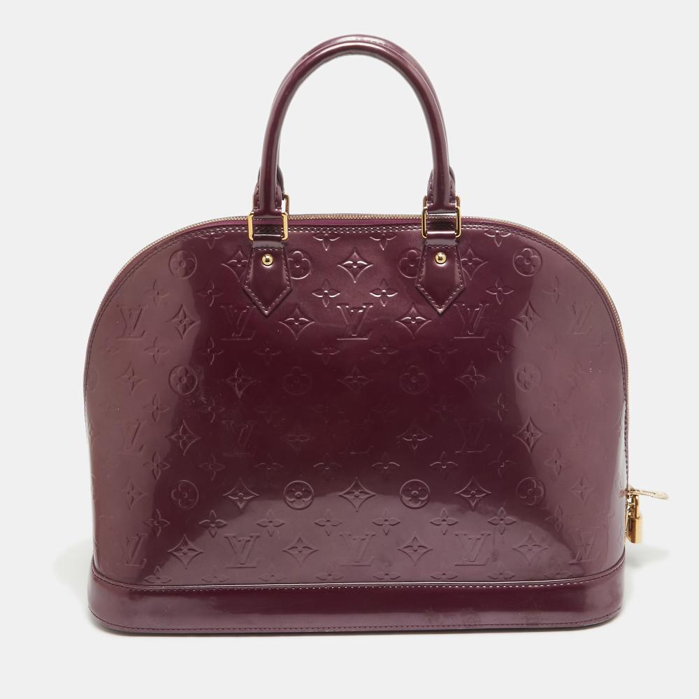 Purple Leather Louis Vuitton Alma