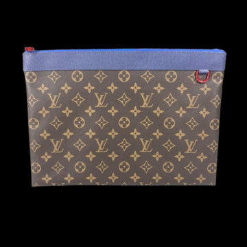 Red Canvas Louis Vuitton Clutch