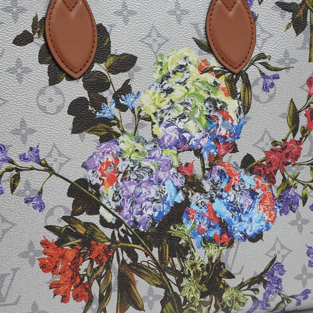 Silver Canvas Louis Vuitton Tote