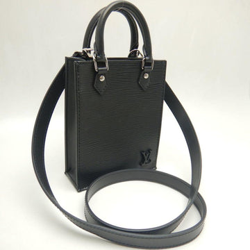 Silver Leather Louis Vuitton Sac Plat