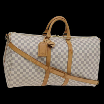 White Canvas Louis Vuitton Keepall