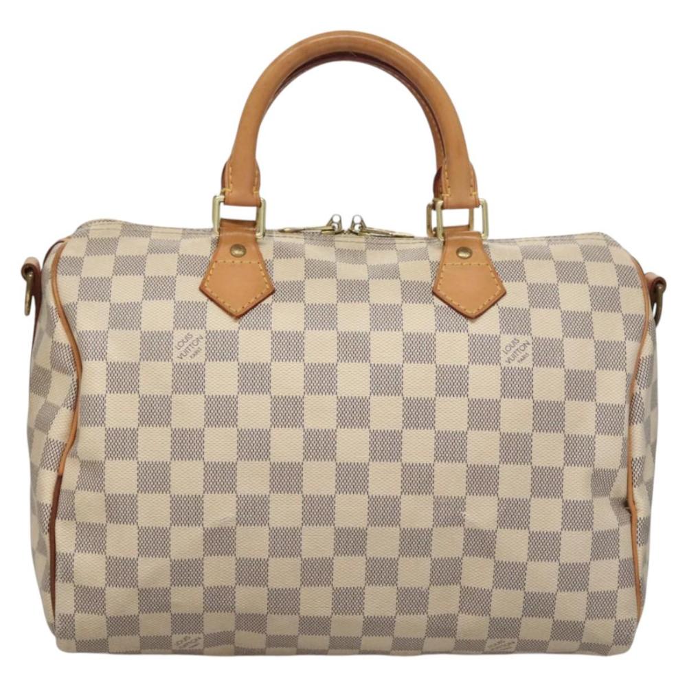 White Canvas Louis Vuitton Speedy