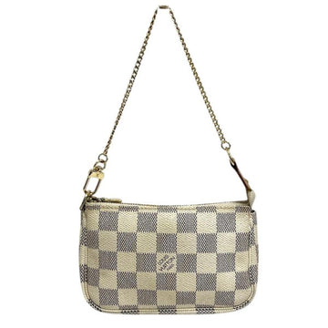 White Canvas Louis Vuitton Pochette Accessoires