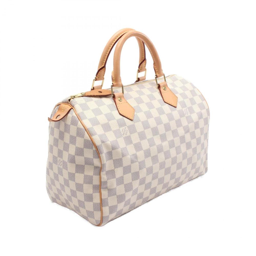 White Canvas Louis Vuitton Handbag