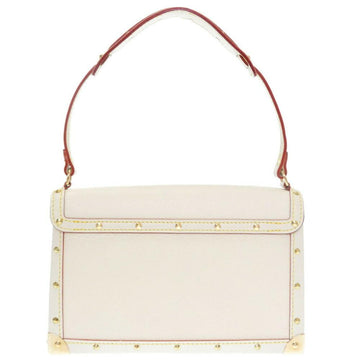 White Fabric Louis Vuitton Handbag
