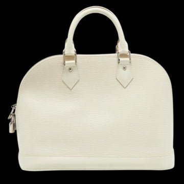 White Leather Louis Vuitton Alma
